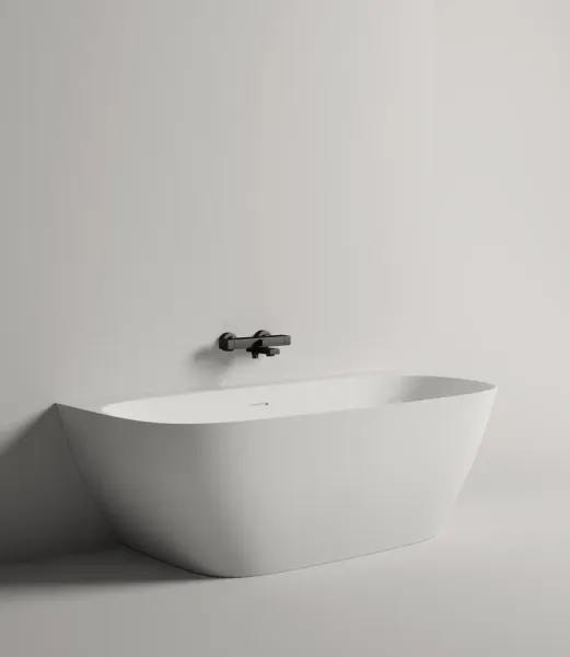 Ванна из искусственного камня Salini Sofia Wall S-Sense 102512G 170x80см белый глянцевый