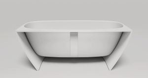 Ванна из искусственного камня Salini Sofia Wall S-Stone 102523M 180x85см белый матовый