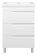 Напольная тумба под раковину Misty Софт 60см белый