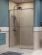 Душевая дверь BelBagno SOFT_CLOSE-1-BF-1-140-C-GM оружейная сталь