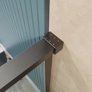 Душевая дверь BelBagno SOFT_CLOSE-1-BF-1-150-C-GM оружейная сталь