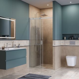 Душевая дверь BelBagno SOFT_CLOSE-2-BF-1-100-C-Cr хром