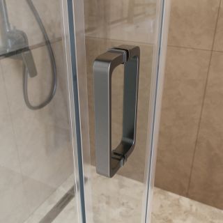 Душевая дверь BelBagno SOFT_CLOSE-2-BF-1-120-C-GM оружейная сталь