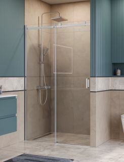 Душевая дверь BelBagno SOFT_CLOSE-2-BF-1-130-C-Cr хром