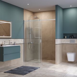 Душевая дверь BelBagno SOFT_CLOSE-2-BF-1-160-C-Cr хром