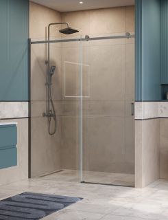 Душевая дверь BelBagno SOFT_CLOSE-2-BF-1-160-C-GM оружейная сталь