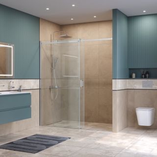 Душевая дверь BelBagno SOFT_CLOSE-2-BF-1-180-C-Cr хром