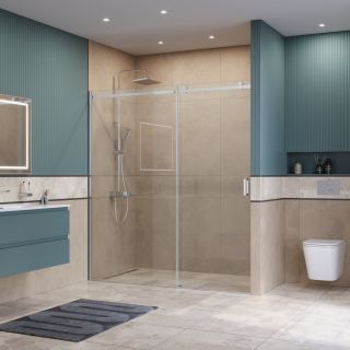 Душевая дверь BelBagno SOFT_CLOSE-2-BF-1-180-C-Cr хром