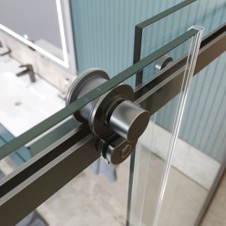 Душевая дверь BelBagno SOFT_CLOSE-2-BF-1-180-C-GM оружейная сталь