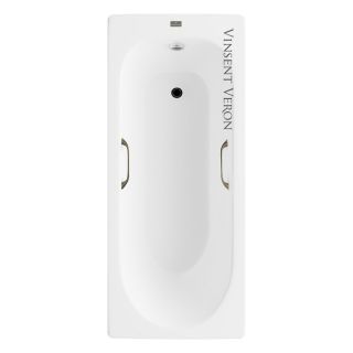 Ванна чугунная Vinsent Veron Soissons VCN1707042H/VH0012BR с ручками бронзовыми 170х70 см