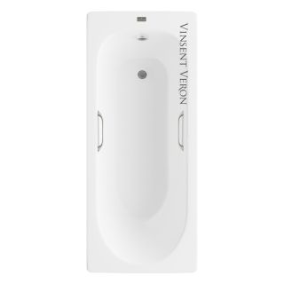 Ванна чугунная Vinsent Veron Soissons VCN1707042H/VH0012NI с ручками никель 170х70 см