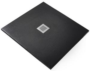 Душевой поддон Starohome Solid 1237485 80x80см чёрный матовый