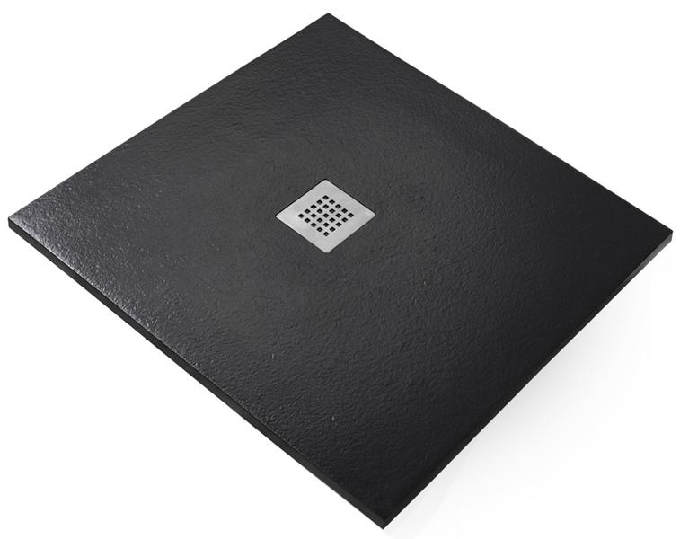 Душевой поддон Starohome Solid 1237485 80x80см чёрный матовый