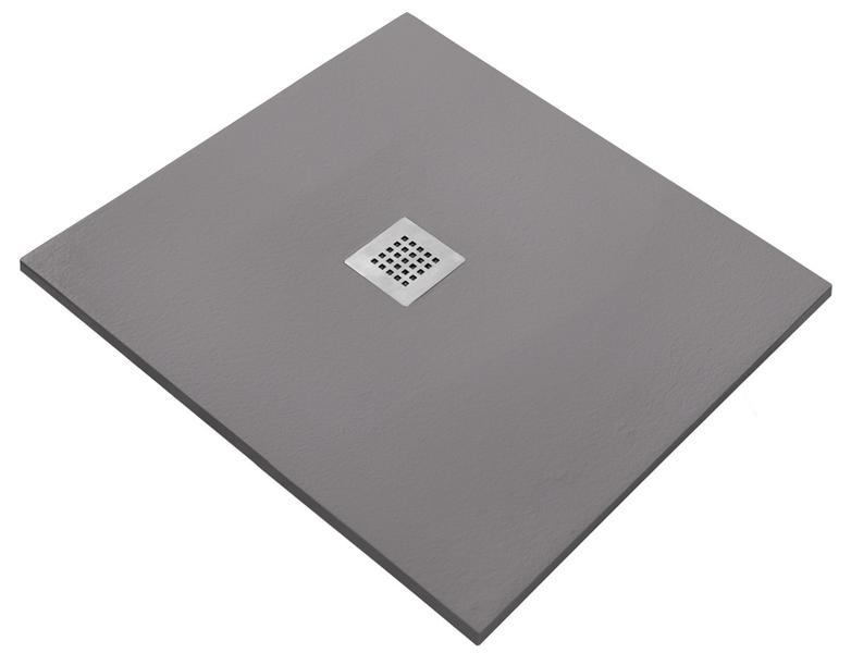 Душевой поддон Starohome Solid 1237829 80x80см серый матовый