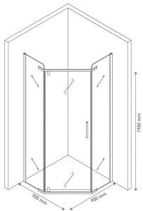 Душевой уголок Berges Solo T Black 90x90см чёрный матовый 061106