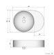 Раковина Madera Luna 50см белый 4627173210720