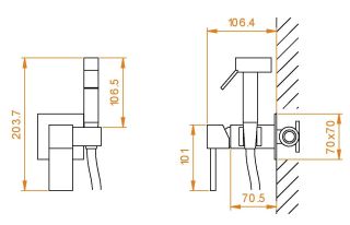 Гигиенический душ RGW SP-207 511408207-01 хром