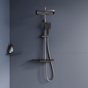 Душевая стойка RGW SP-34Gr 51140134-11 с термостатом серый