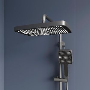 Душевая стойка RGW SP-34Gr 51140134-11 с термостатом серый