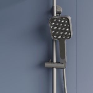 Душевая стойка RGW SP-34Gr 51140134-11 с термостатом серый
