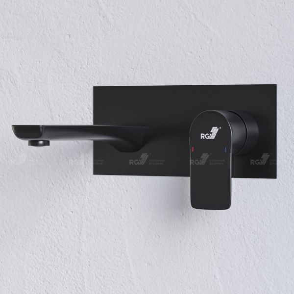 Встраиваемый смеситель для раковины RGW Shower Panels SP-46B чёрный 51140546-04