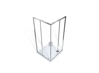 Душевое ограждение Good Door SPIRIT CR-80-C-CH  профиль хром стекло прозрачное