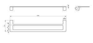 Вешалка для полотенец Wonzon & Woghand WW-V2102-MB чёрный матовый