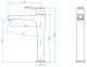 Высокий смеситель для раковины RGW Shower Panels SP-311B чёрный 511405311-04