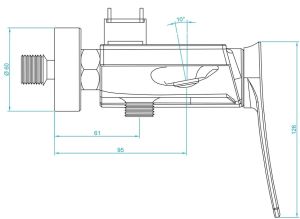 Душевая стойка RGW Shower Panels SP-33B чёрный 51140133-04