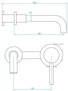 Встраиваемый смеситель для раковины RGW Shower Panels SP-47B чёрный 51140547-04