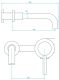 Встраиваемый смеситель для раковины RGW Shower Panels SP-47B чёрный 51140547-04