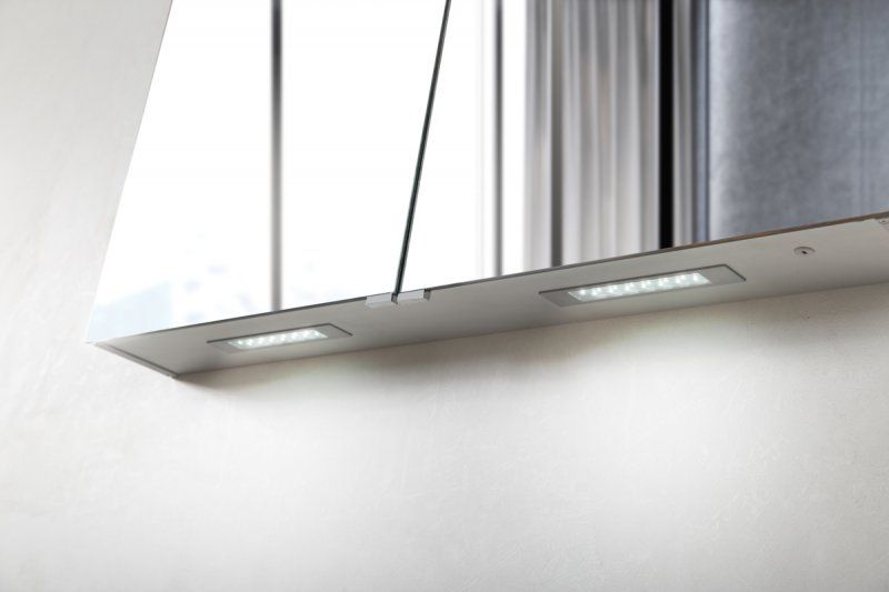 Зеркальный шкаф BelBagno с нижней подсветкой дверей 90x70см SPC-2A-DL-BL-900