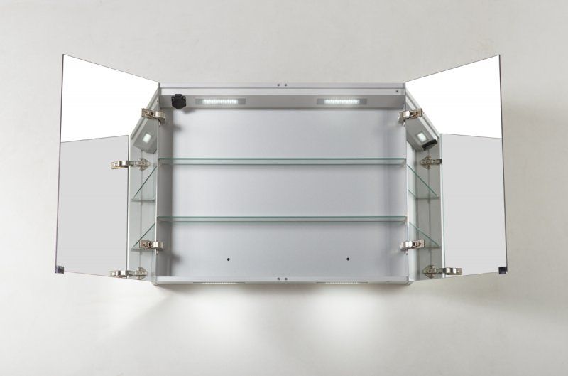 Зеркальный шкаф BelBagno с нижней подсветкой дверей 90x70см SPC-2A-DL-BL-900