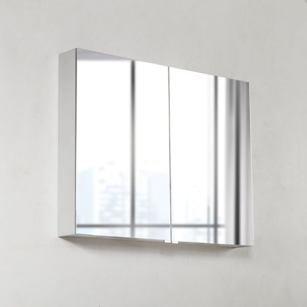 Зеркальный шкаф BelBagno с нижней подсветкой дверей 90x70см SPC-2A-DL-BL-900