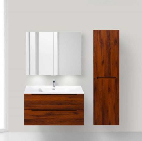 Зеркальный шкаф BelBagno с нижней подсветкой дверей 90x70см SPC-2A-DL-BL-900