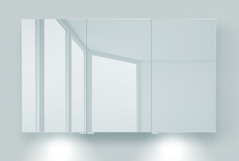 Зеркальный шкаф BelBagno с нижней подсветкой дверей 120x70см SPC-3A-DL-BL-1200