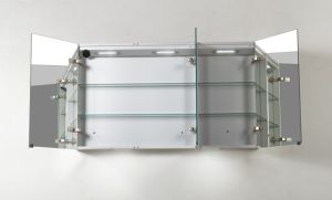 Зеркальный шкаф BelBagno с нижней подсветкой дверей 120x70см SPC-3A-DL-BL-1200