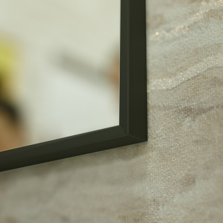 Зеркало BelBagno в алюминиевой раме SPC-AL-500-800 Nero, 500x20x800 черный