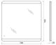 Зеркало BelBagno с LED-подсветкой и сенсорным управлением SPC-CEZ-700-700-LED-TCH