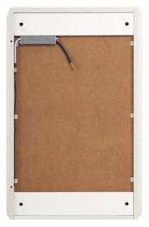 Зеркальный шкаф BelBagno с одной распашной дверью, с двумя стеклянными полками, со встроенной подсветкой и сенсорным выключателем SPC-GRT-500/800-1A-LED-TCH белый матовый