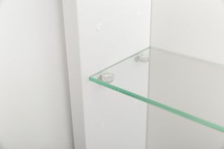 Зеркальный шкаф BelBagno с одной распашной дверью, с двумя стеклянными полками, со встроенной подсветкой и сенсорным выключателем SPC-GRT-500/800-1A-LED-TCH белый матовый