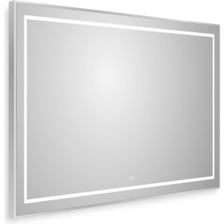 Зеркало BelBagno в алюминиевой раме со встроенным светильником, сенсорным выключателем и подогревом, SPC-KRAFT-1000-800-LED-TCH-WARM, 1000x32x800