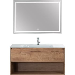 Зеркало BelBagno в алюминиевой раме со встроенным светильником, сенсорным выключателем и подогревом, SPC-KRAFT-1000-800-LED-TCH-WARM, 1000x32x800