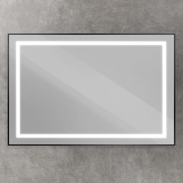 Зеркало BelBagno SPC-KRAFT-1400-800-SENS-NERO