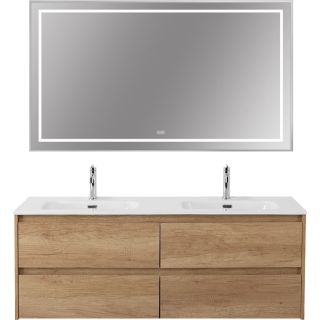 Зеркало BelBagno в алюминиевой раме со встроенным светильником, сенсорным выключателем и подогревом, SPC-KRAFT-1400-800-LED-TCH-WARM, 1400x32x800 мм