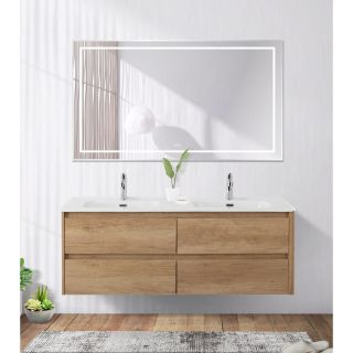 Зеркало BelBagno в алюминиевой раме со встроенным светильником, сенсорным выключателем и подогревом, SPC-KRAFT-1400-800-LED-TCH-WARM, 1400x32x800 мм