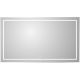 Зеркало BelBagno в алюминиевой раме со встроенным светильником, сенсорным выключателем и подогревом, SPC-KRAFT-1400-800-LED-TCH-WARM, 1400x32x800 мм