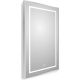 Зеркало BelBagno в алюминиевой раме со встроенным светильником, сенсорным выключателем и подогревом, SPC-KRAFT-500-800-LED-TCH-WARM, 500x32x800 мм