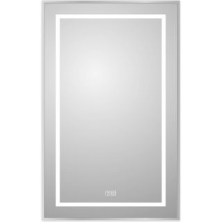 Зеркало BelBagno в алюминиевой раме со встроенным светильником, сенсорным выключателем и подогревом, SPC-KRAFT-500-800-LED-TCH-WARM, 500x32x800 мм
