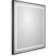 Зеркало BelBagno в алюминиевой раме со встроенным светильником, сенсорным выключателем и подогревом, SPC-KRAFT-700-800-LED-TCH-WARM-NERO,  700x32x900 мм
